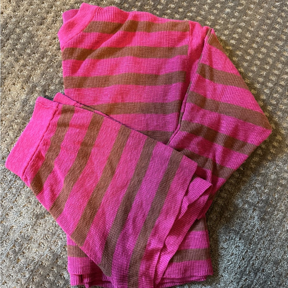 Free People Malibu Surf Sweater Set in Rose Hypnotic Combo (L)